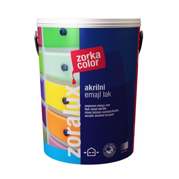 Zoralux akrilni emajl lak 0,7l crni 9005