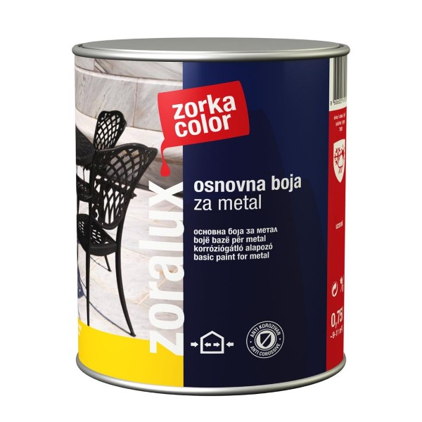Zoralux osnovna boja za metal 2,5l oksidno crvena 3710