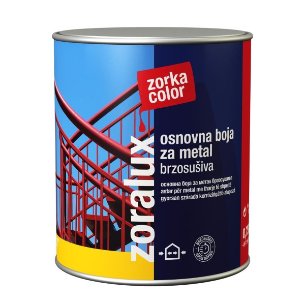 Zoralux osnovna boja za metal BS 0,75l oksidno crvena 3701