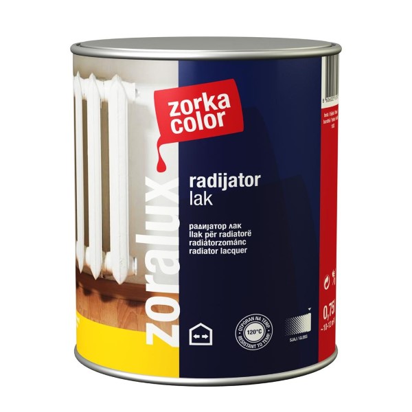 Zoralux radijator lak 0,75l bijeli 1503