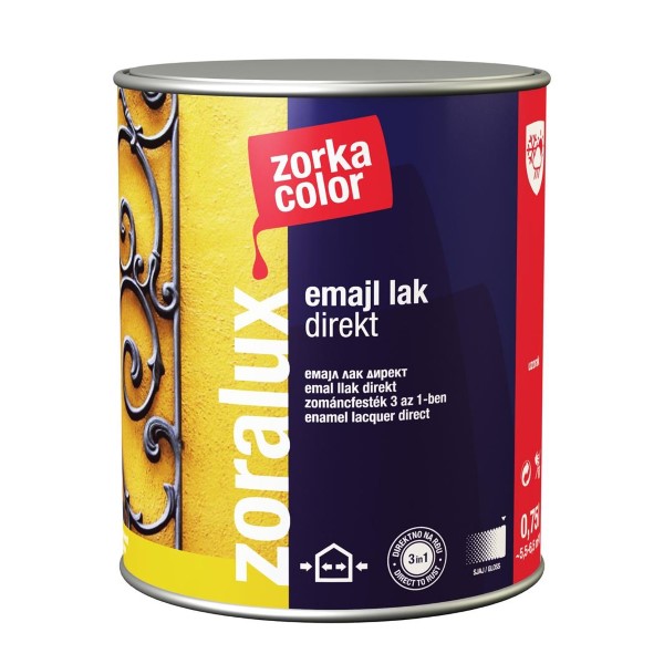 Zoralux emajl lak direkt 0,75l antracit siva 7016