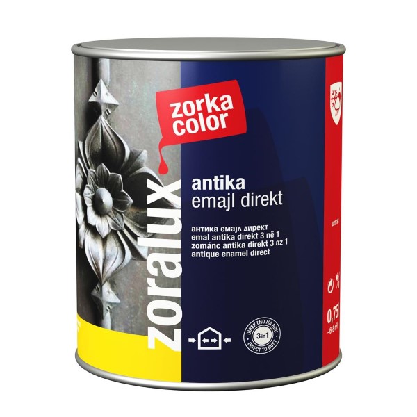 Zoralux antika emajl direkt 3u1 0,75l crna 0022