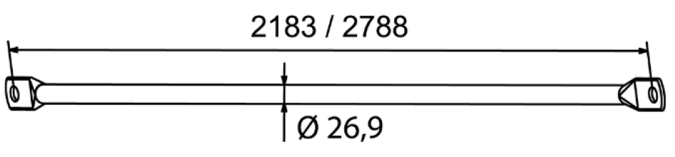 RAVNA DIJAGONALA SKELE METAL 1
