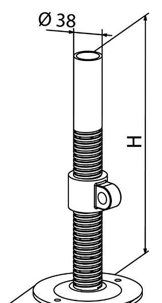 PODESIVA OKRUGLA STOPA 30cm