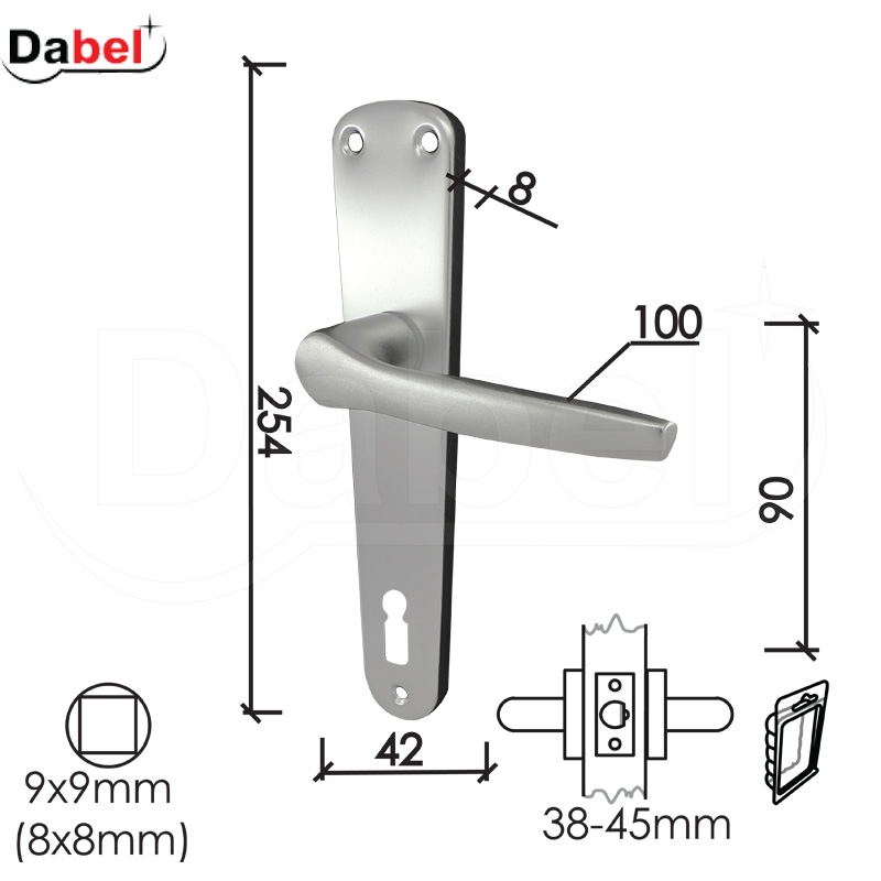 KVAKA ŠILD ZA VR. DOLČE-S F1 90/42/205/8/100/8.9 BPDQ ključ