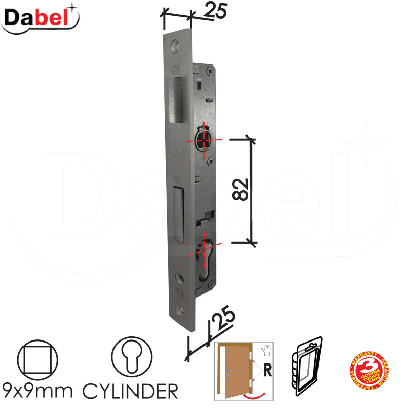 BRAVA ZA METALNA VR. B2033 C SILVER 25/82/25/9 DBP1 desna