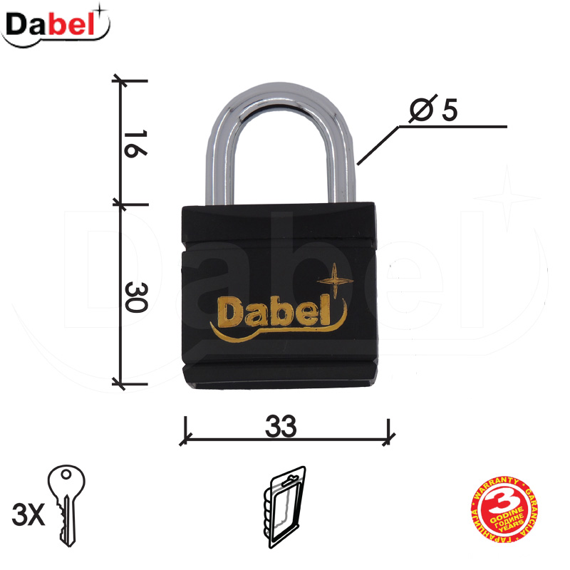 KATANAC KA2033 crna 33x30/16/fi5 DBP1 3klj.