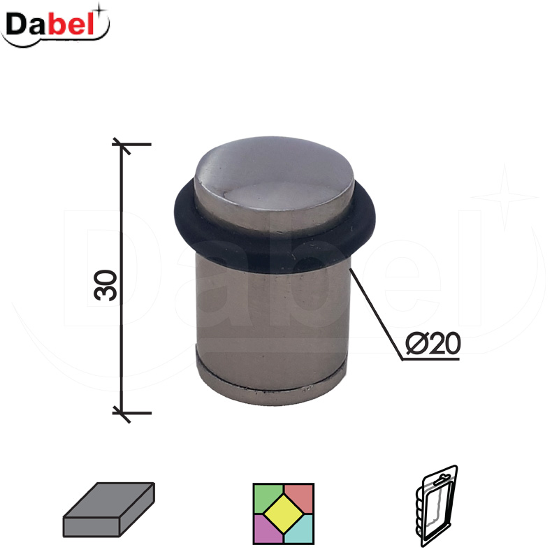 ODBOJNIK ZA VRATA OD201 MAT-NI fi20X30 DBP1