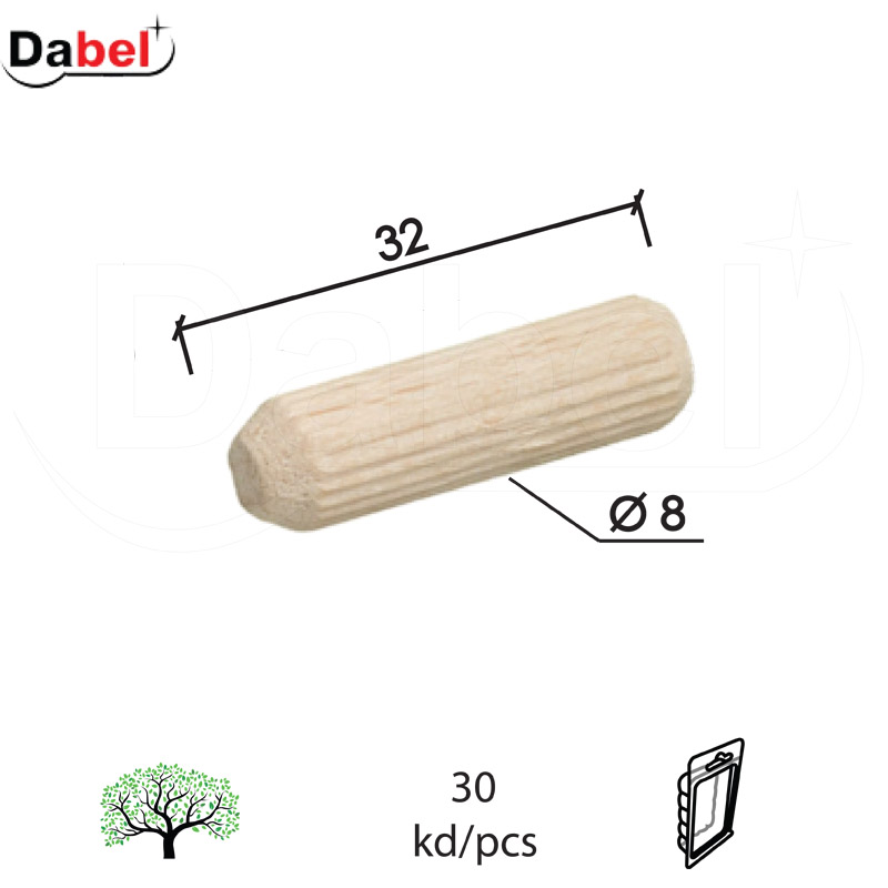 TIPL DRVENI fi8x32mm 30/1