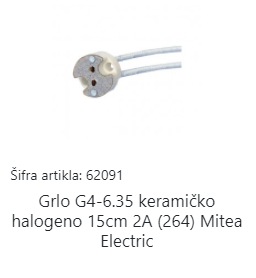 SIJALIÈNO GRLO G4-6.35 M264 KER.HAL.