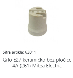 SIJ. GRLO E27 KER 261 bez ploèice